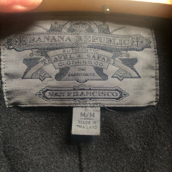 Men’s Banana Republic Short Waisted Wool Coat - Picture 3 of 4